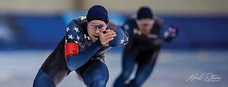 Olympic Speedskater Balances Blades and Budgets